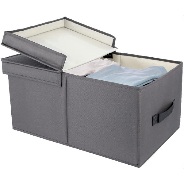 Rebrilliant Foldable Linen Fabric Storage Box Wayfair
